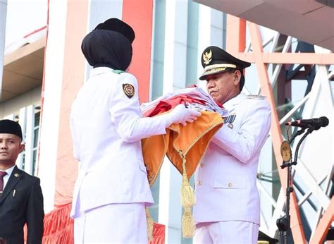 Wabup Farhan Jadi Inspektur Upacara Penurunan Bendera Hut Ke