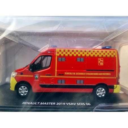 Miniature Renault Master Vsav Pompier Sdis Eligor