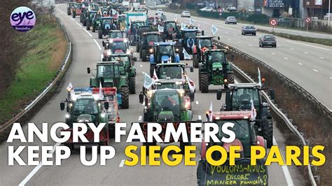 French Farmers Protest With Highway Barricades Near Paris Govt Send