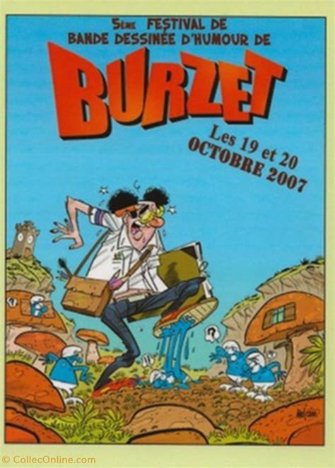 Burzet 07 2007 Cartes Postales Bande dessinée État Neuf