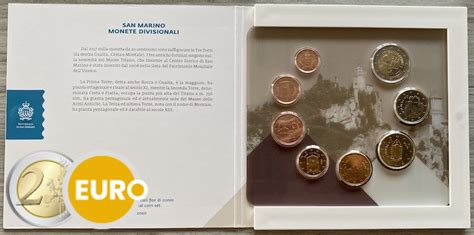 Serie de euro BU FDC San Marino 2020 1 céntimo a 2 euros