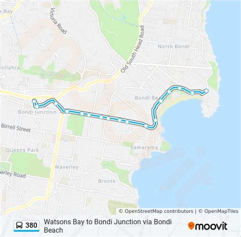 380 Route Schedules Stops Maps Bondi Jct Interchange Updated