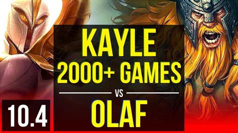 KAYLE Vs OLAF TOP 1 9M Mastery Points 2000 Games EUW Diamond