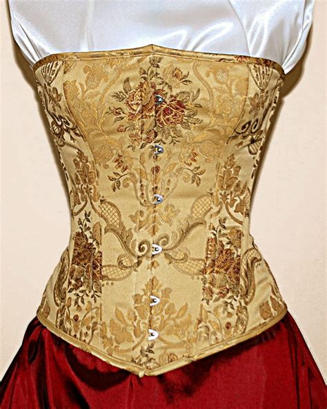 Gold Brocade Corset Bound By Obsession