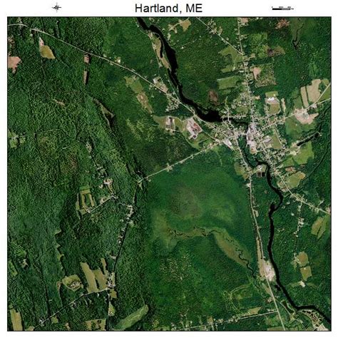 Aerial Photography Map of Hartland, ME Maine