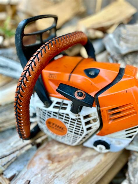 Leather Chainsaw Handle Cover Stihl 500i 441 462 Etsy