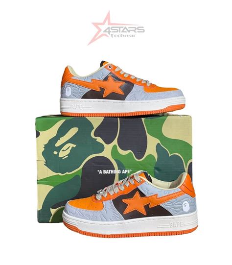 A Bathing Ape Bape Sta Low Orange