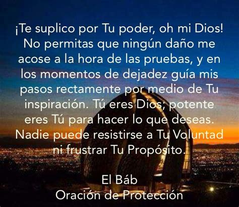 Citas De Los Escritos Bahá ís Oración De Protección