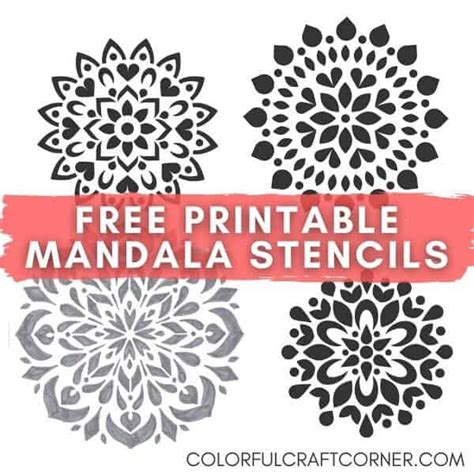 Mandala Stencils Printable