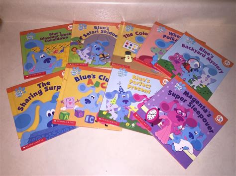 Lot Of 9 Blues Clues Scholastic Book Club Books Nick Jr Hard Cover 1933160397