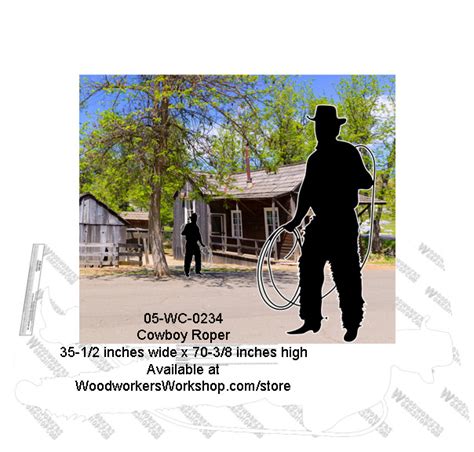 Cowboy Yard Silhouette