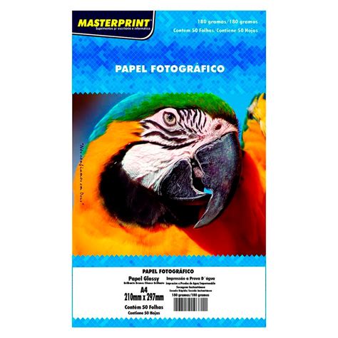 Papel Fotográfico Papel FOTO Inkjet A4 Glossy 180 g Masterprint