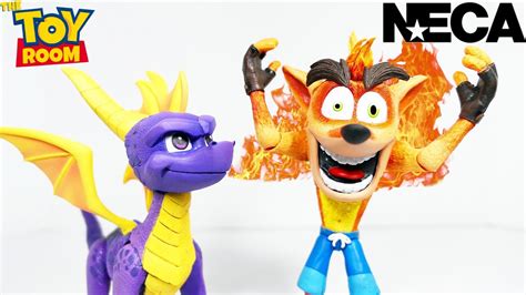 Neca Spyro The Dragon Crash Bandicoot Deluxe Figure Review YouTube