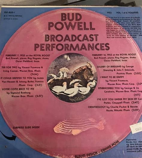 Things I Will Keep Bud Powell Broadcast Performances Vol