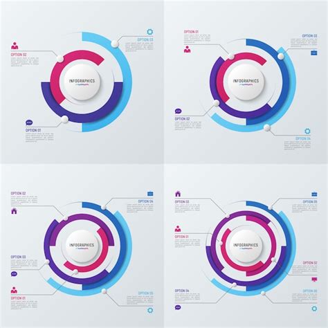 Premium Vector Circle Chart Infographic Templates For Data Visualization