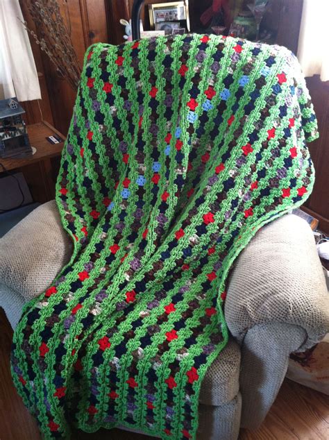 Afghan made from yarn scraps | Handmade blanket, Scrap yarn crochet ...