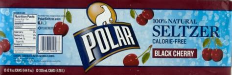 Polar Black Cherry Flavored Seltzer Water Cans 12 Pk 12 Fl Oz QFC