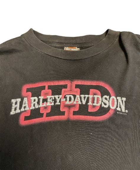 Vintage Harley Davidson Long Sleeve T Shirt Size Gem