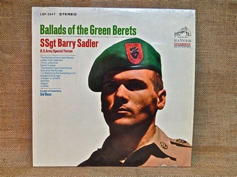 Sgt. BARRY SADLER of the Green Berets Ballads by thevinylfrontier