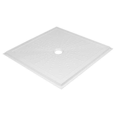 PIATTO DOCCIA SERIE FILO IN ABS BIANCO 90x90 cm H 4 5 cm PILETTA Ø 90 mm