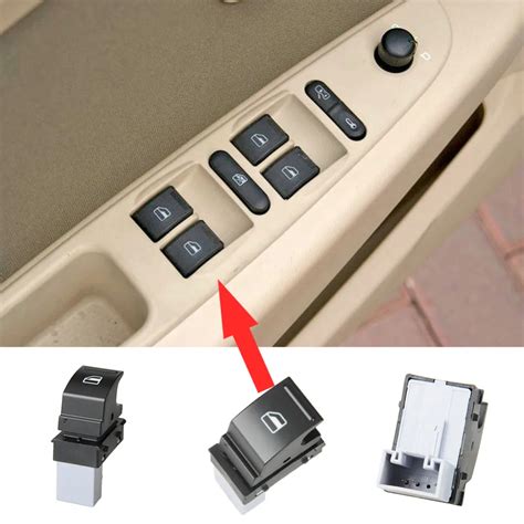 Pcs Electric Window Switch Passenger Side Fit For Vw Golf Mk Caddy