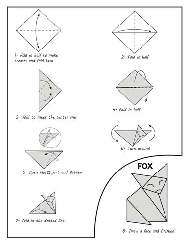 Origami fox | Teaching Resources