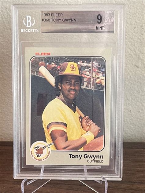 1983 Fleer TONY GWYNN Rookie Beckett BGS MINT 9 360 EBay