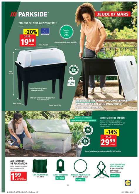 Catalogue Lidl Jardin Arrivage Jardinage Parkside Catalogue