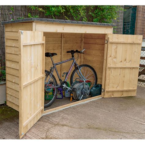 6 X 26 Forest Double Door Overlap Wooden Bike Shed Pressure Treated