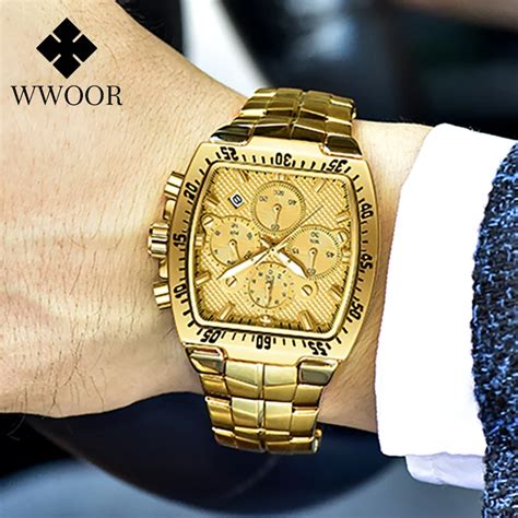 Wwoor Fashion Men Watch Military Luxury Watches For Men Quartz Clock