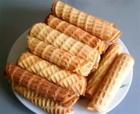 Вафельные хрустящие трубочки в советской вафельнице