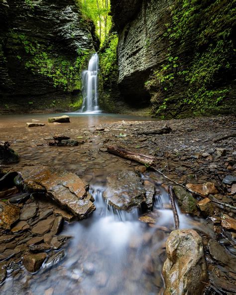 Ozarks Waterfall In Arkansas Rlandscapephotography