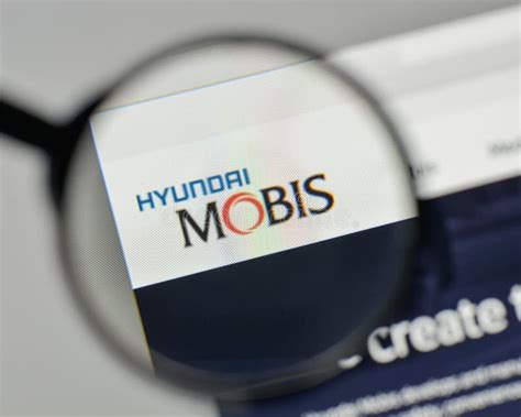 Hyundai Mobis Logo Displayed On A Modern Smartphone Editorial