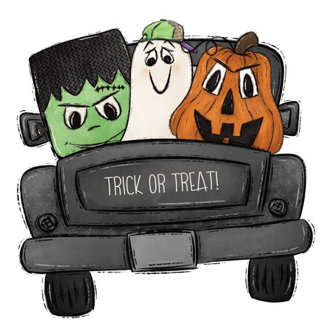 Halloween Truck Topp Transfers