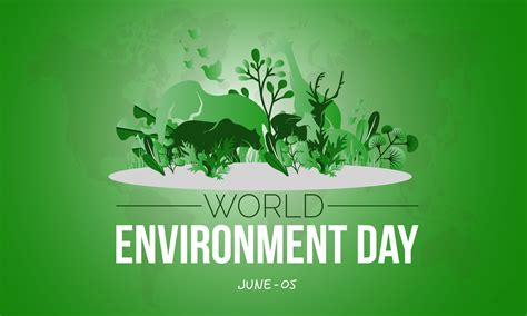 Concept World Environment Day Nature Ecology Protection Vector