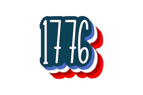 Premium Vector 1776 American Vector File