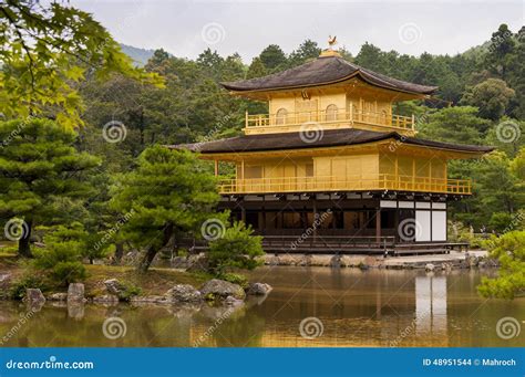 Kinkakuji Golden Pavilion In Kyoto Japan Editorial Stock Image