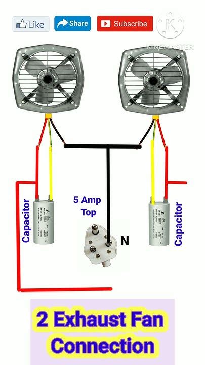 Exhaust Fan Connection Double Exhaust Fan Wiring Youtube