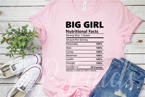 Nutritional Facts Clip Art Big Girl Svg Files For Cricut 750692 Cut