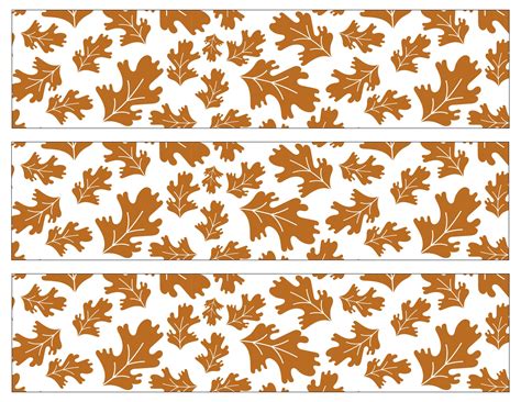 Autumn Leaves Bulletin Board Border Printable Designs Etsy