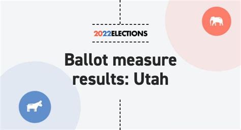 Utah Ballot Measures 2022 Live Election Results