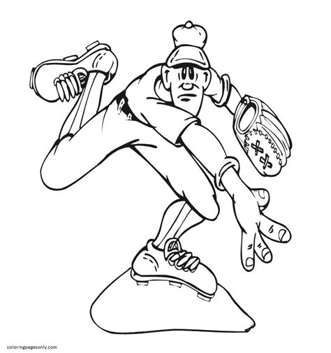 48 Baseball Coloring Pages