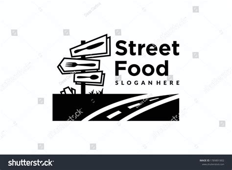 Street Food Logo Design Vector Template Stock Vector (Royalty Free ...