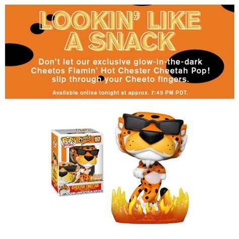 Funko Pop Cheetos Flamin Hot Chester Cheetah Box Lunch Exclusive