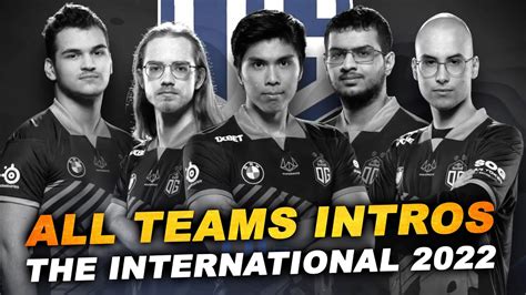 All Teams Intros On Ti The International Dota Youtube