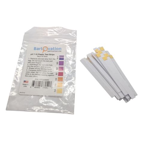Ph 7 10 Test Strips Bag Of 50 Strips Bartovation