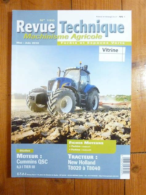 Amazon Co Jp Rtma Revue Technique Tracteur Machinisme Agricole New