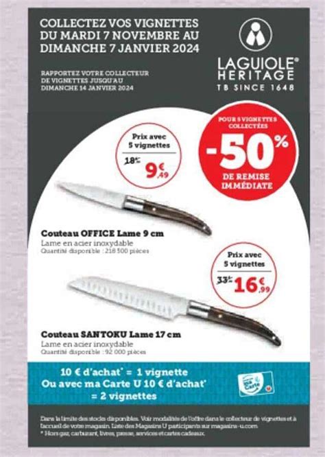 Promo Couteau Office Lame Cm Couteau Santoku Lame Cm Chez Hyper U