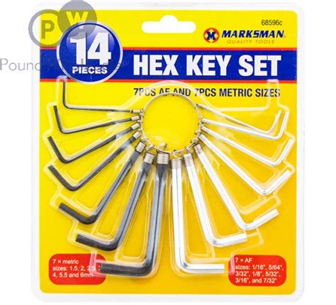 Wholesale Marksman Metric Af Hex Key Set 14pc Pound Wholesale