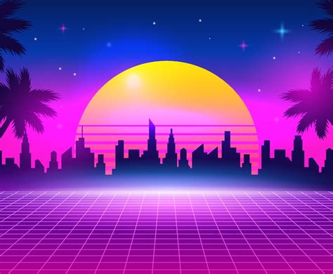 Retro Futurism Background Vector Art And Graphics